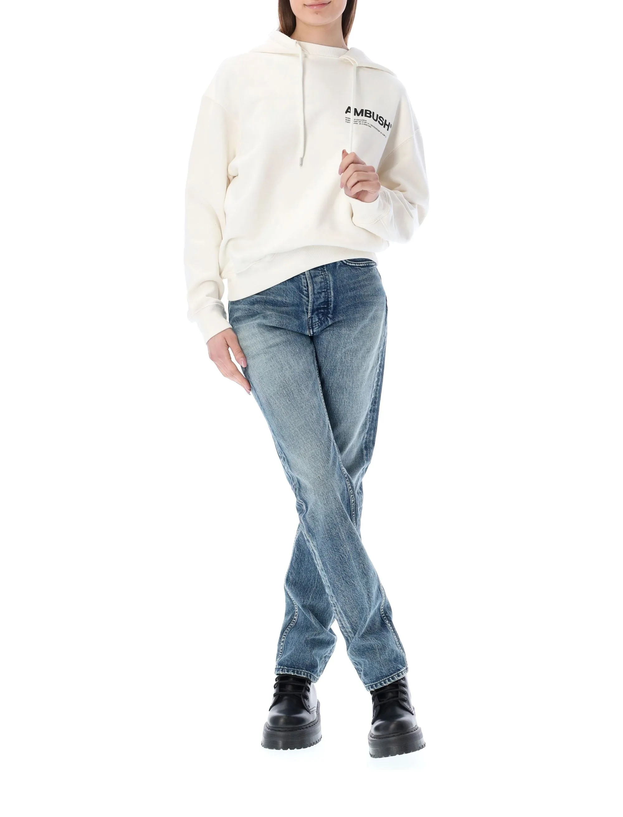 Ambush Logo Printed Drawstring Hoodie