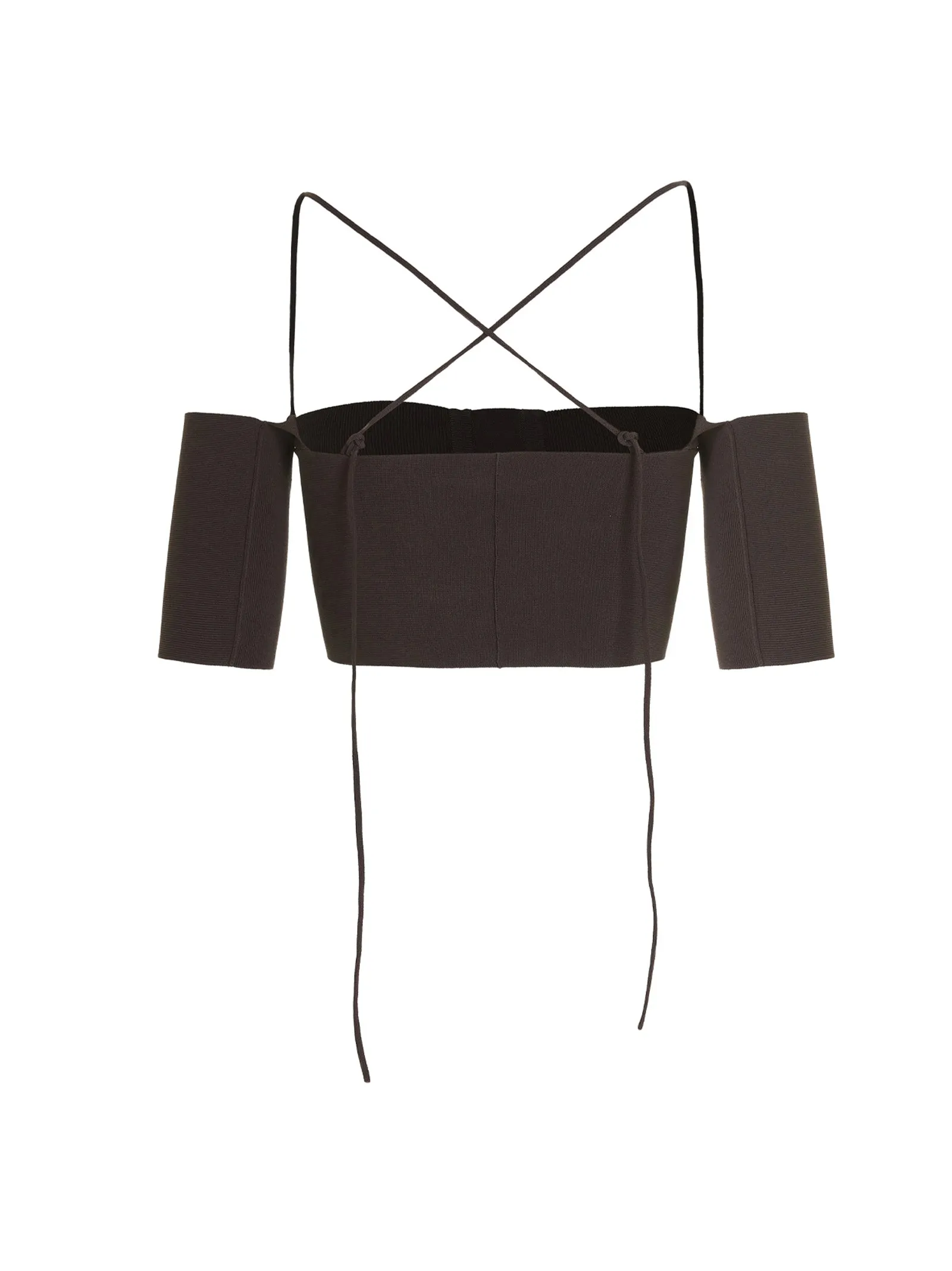 Ambush Off-Shoulder Strapped Cropped Top