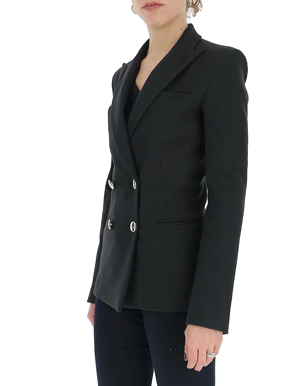 Amen V-Neck Double Breasted Jacket