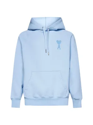 AMI Logo Embroidered Drawstring Hoodie
