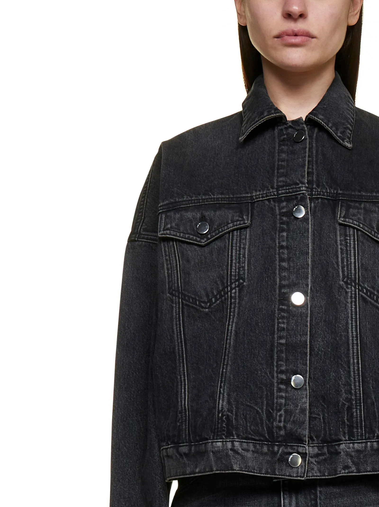 Amiri Oversized Button-Up Denim Jacket