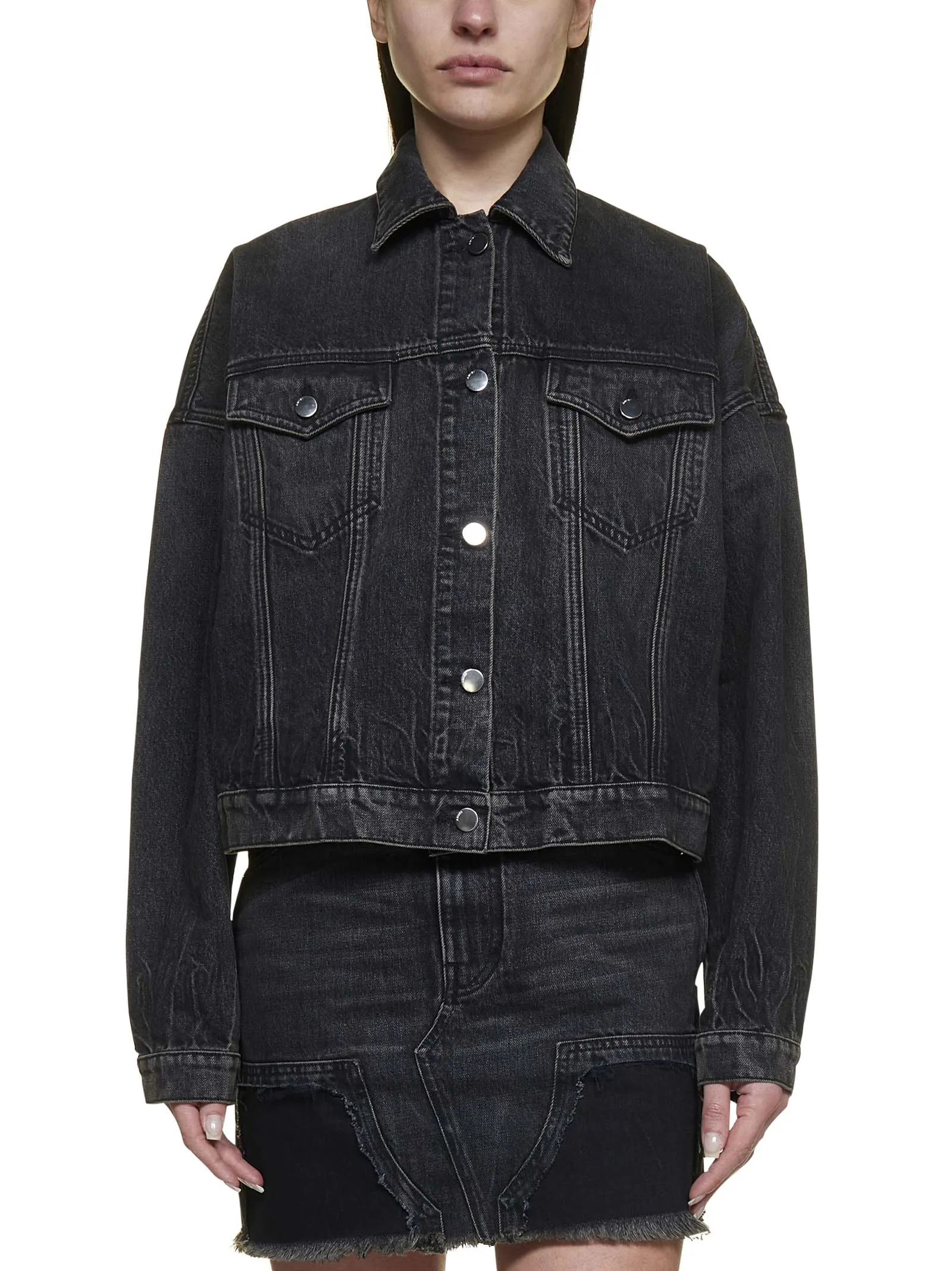 Amiri Oversized Button-Up Denim Jacket
