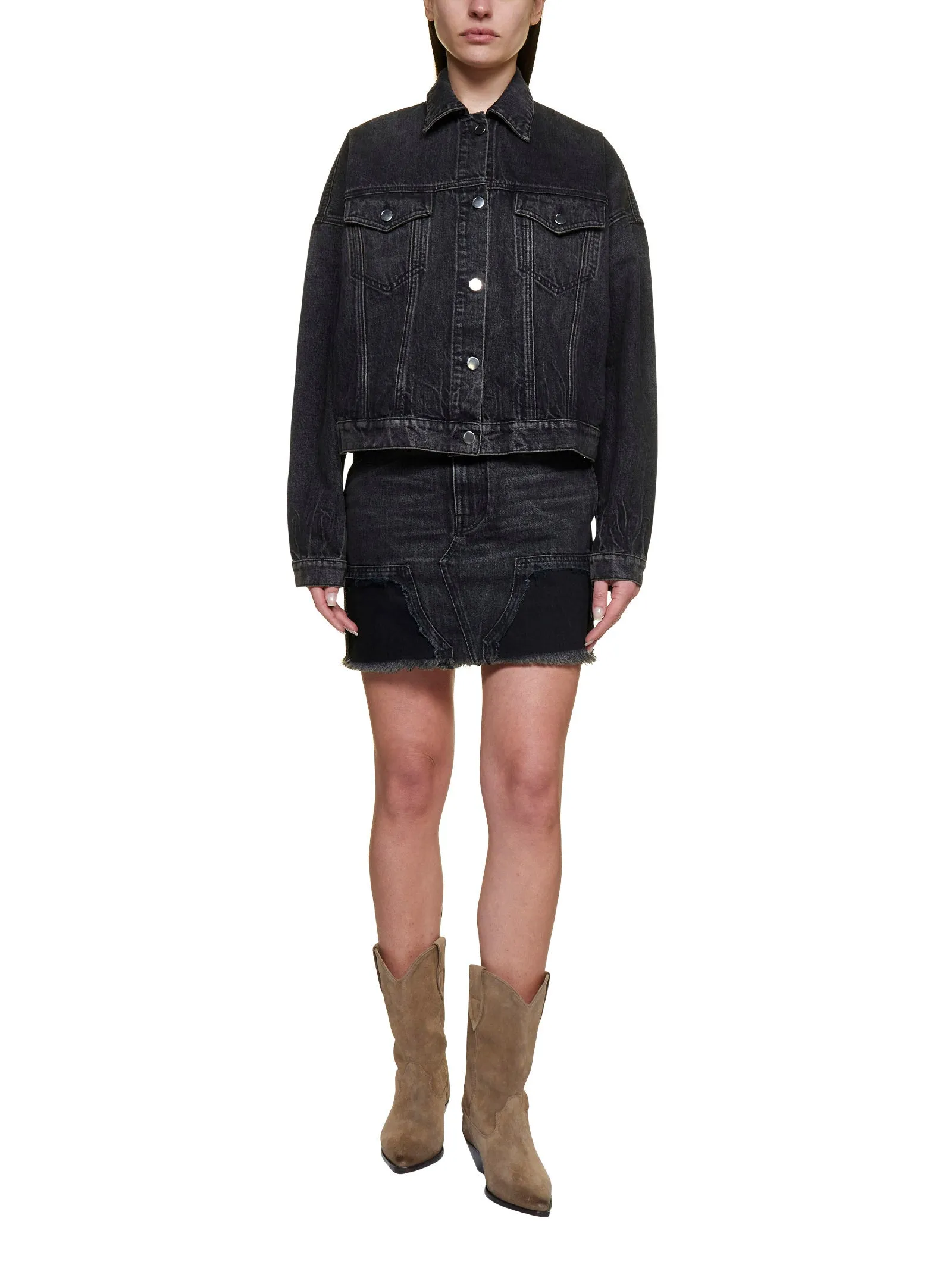 Amiri Oversized Button-Up Denim Jacket