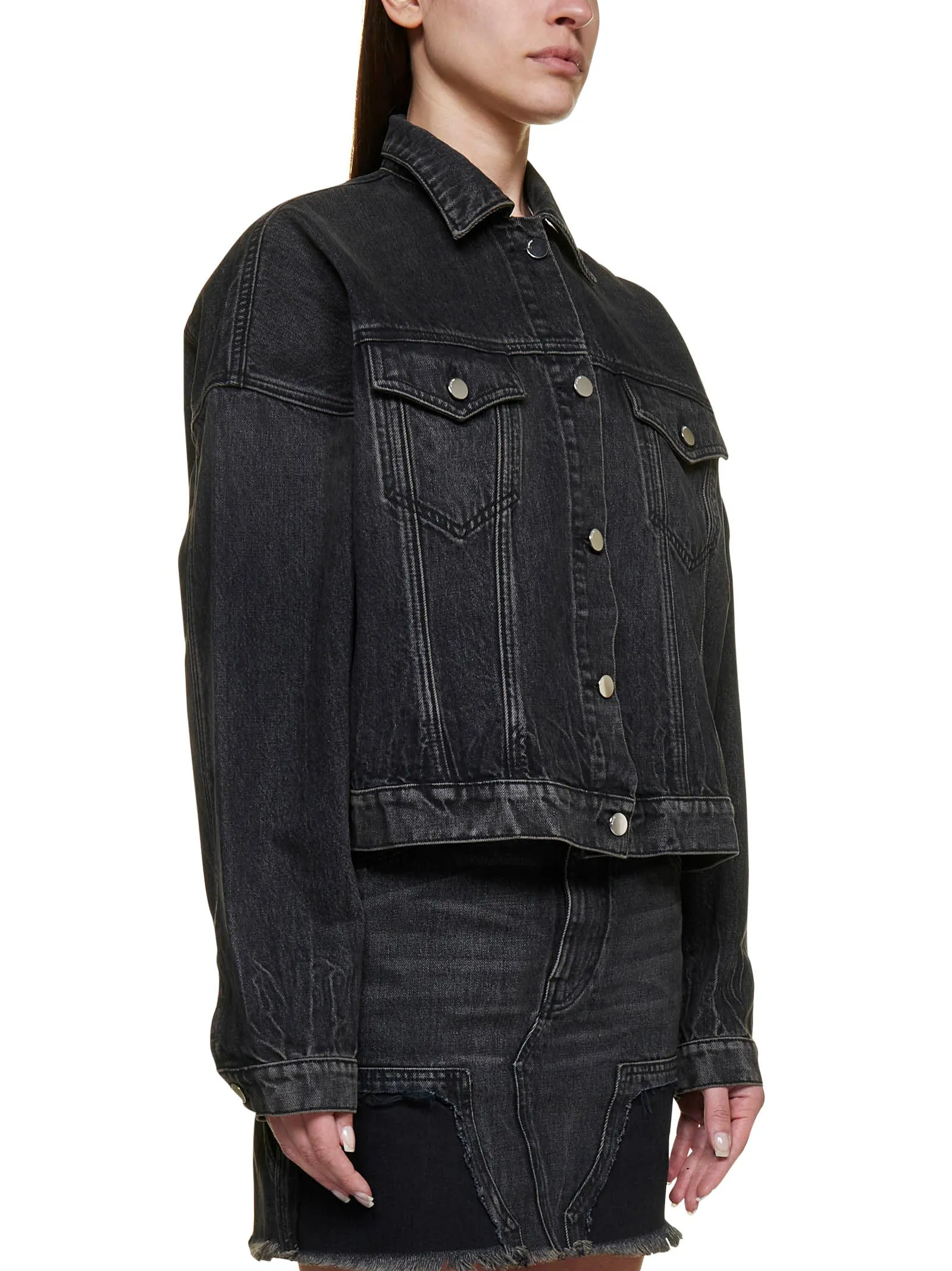 Amiri Oversized Button-Up Denim Jacket