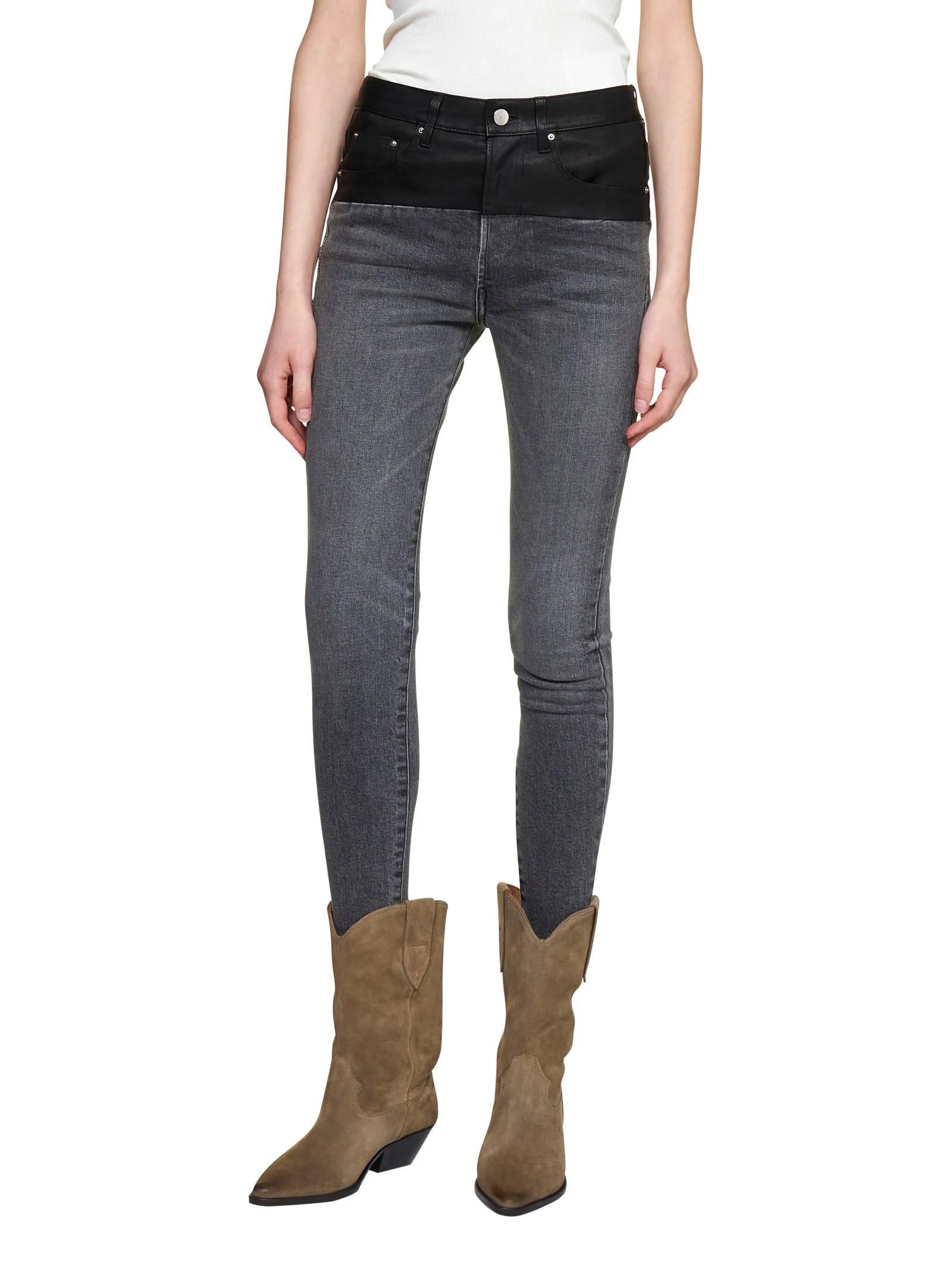 Amiri Panelled Slim Fit Jeans