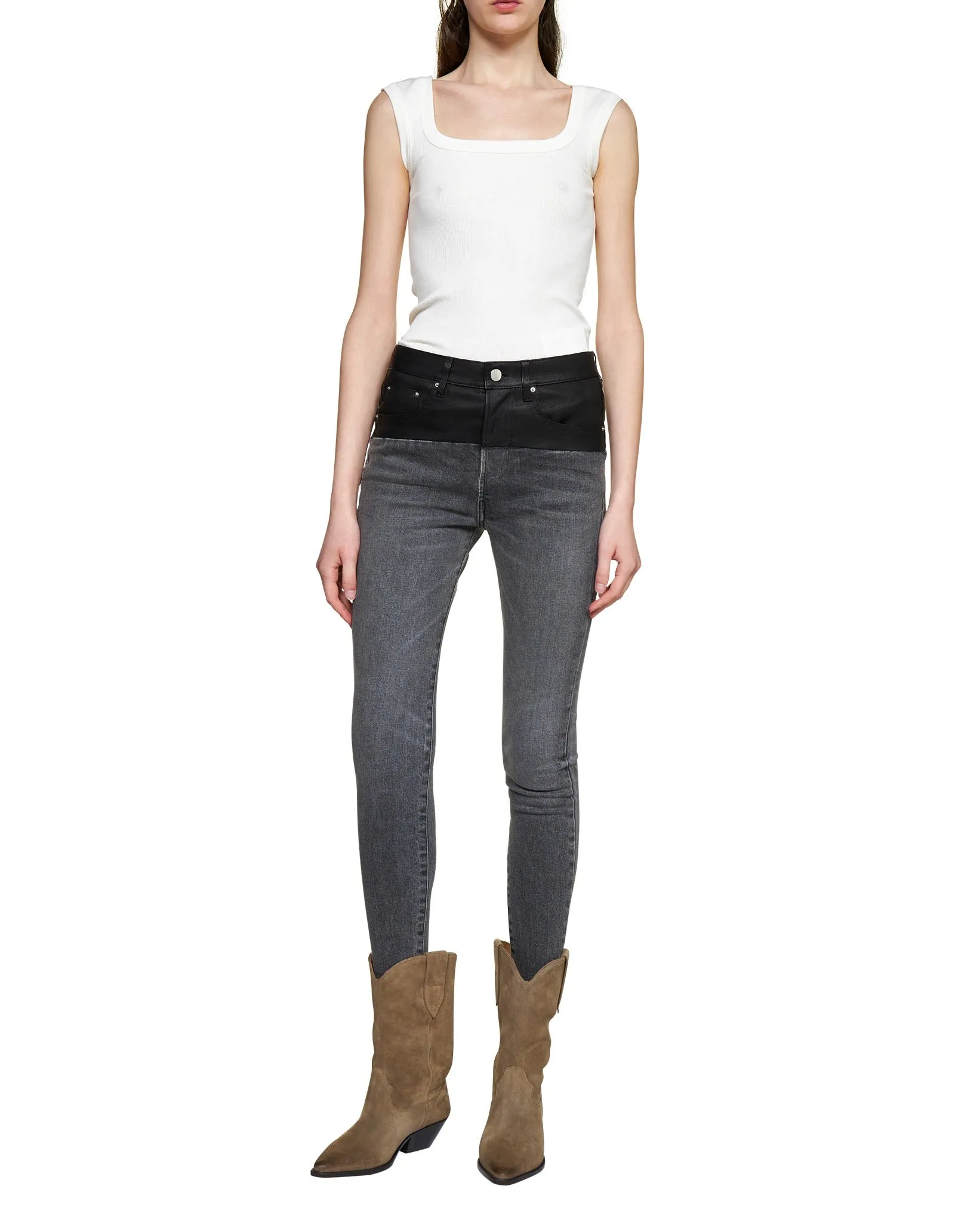 Amiri Panelled Slim Fit Jeans