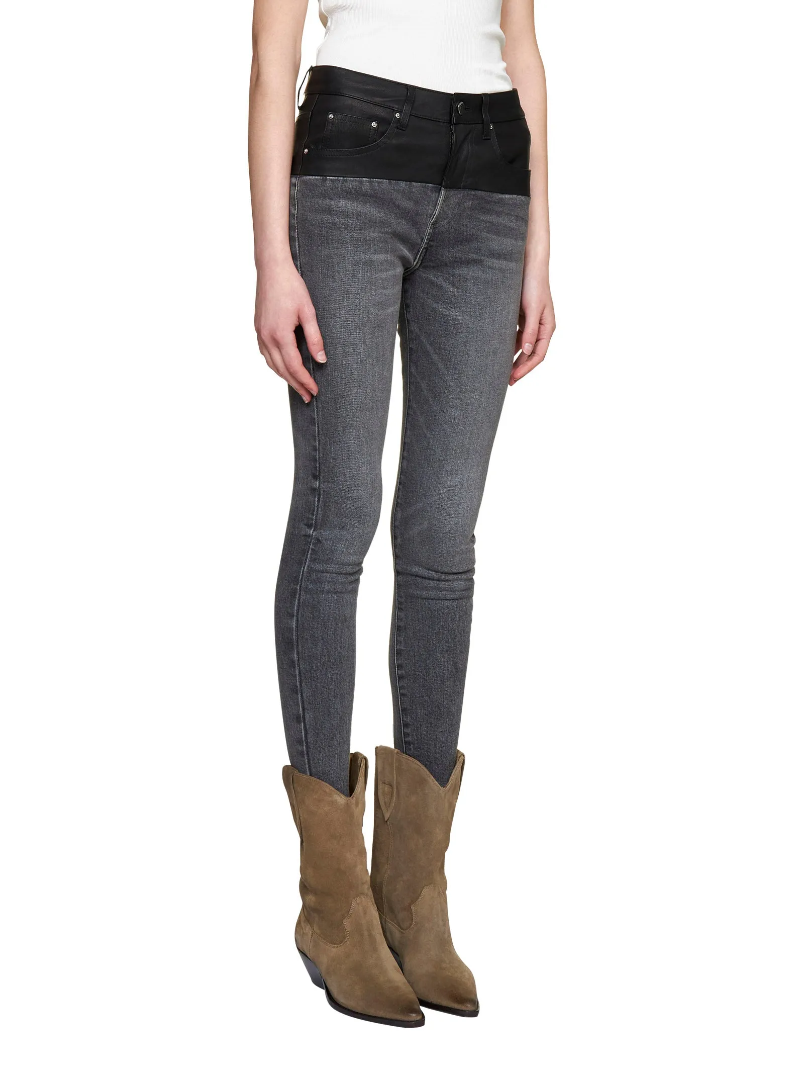 Amiri Panelled Slim Fit Jeans