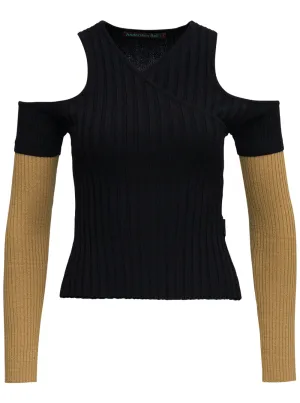 Andersson Bell Abbey Cross Cut Out Knit Top