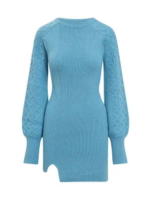 Andersson Bell Batty Cut Out Mini Knit Dress
