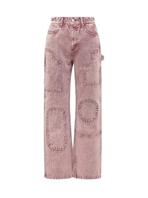 Andersson Bell Logo Patch Overdyed Jeans