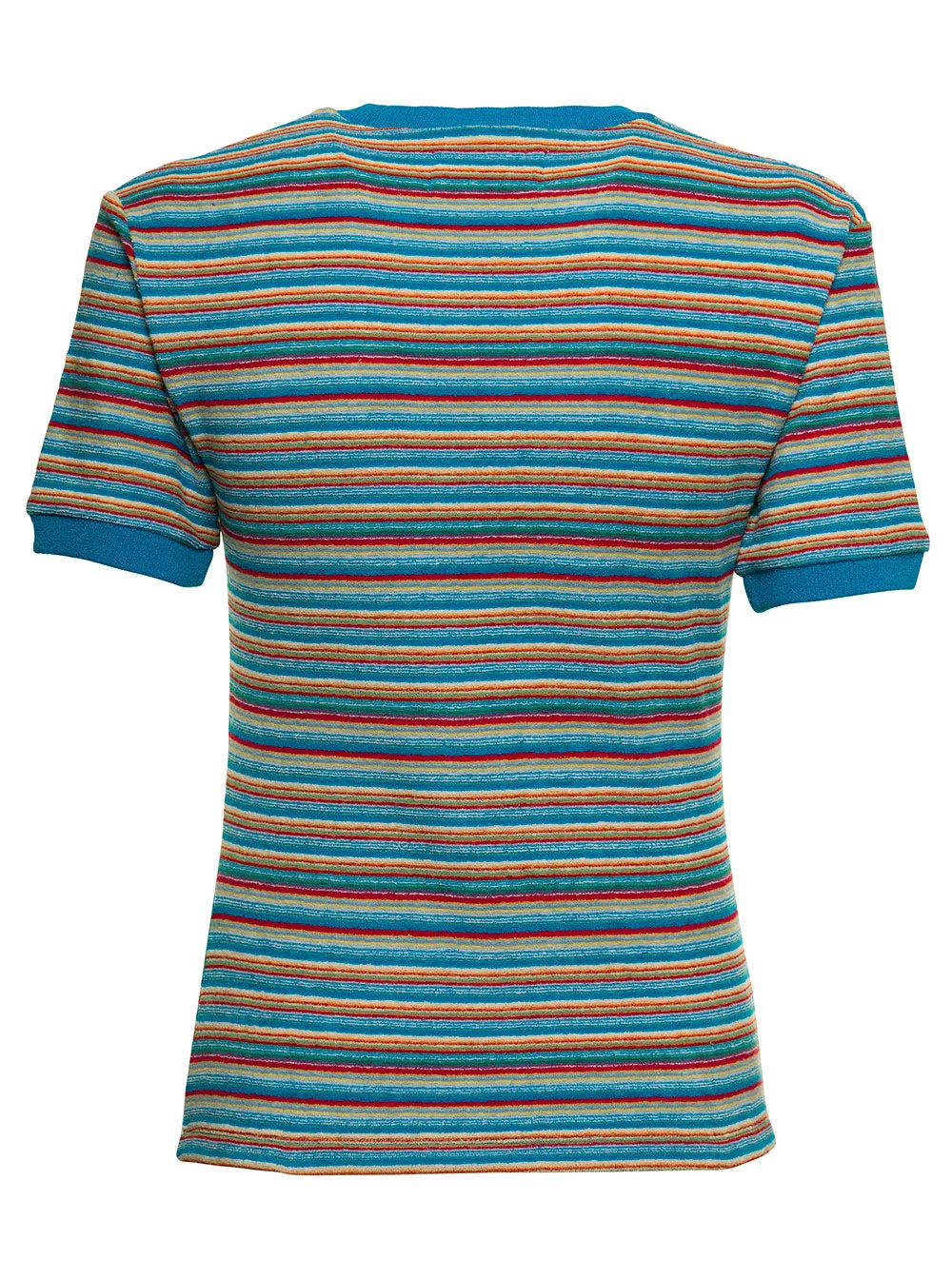 Andersson Bell Mia Rainbow Striped Crewneck T-Shirt