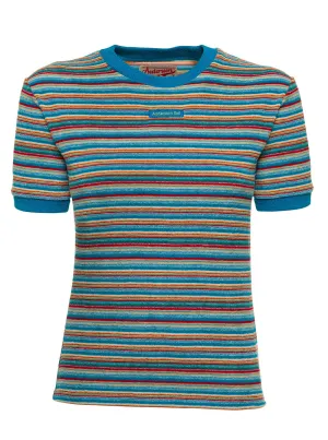 Andersson Bell Mia Rainbow Striped Crewneck T-Shirt