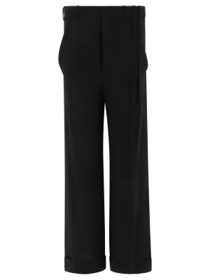 Ann Demeulemeester Drawstring Straight Leg Trousers