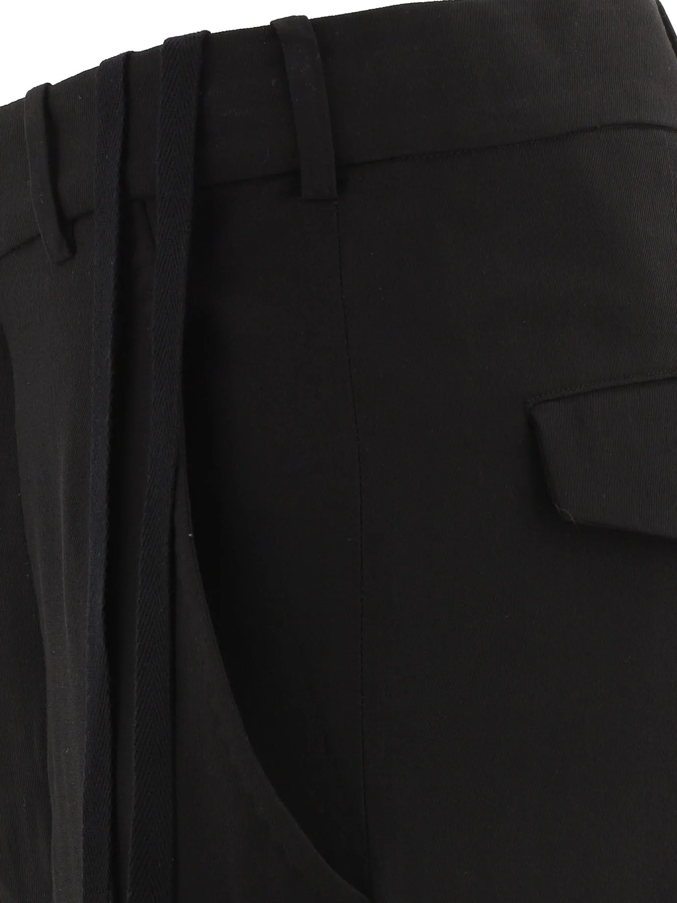 Ann Demeulemeester Drawstring Straight Leg Trousers