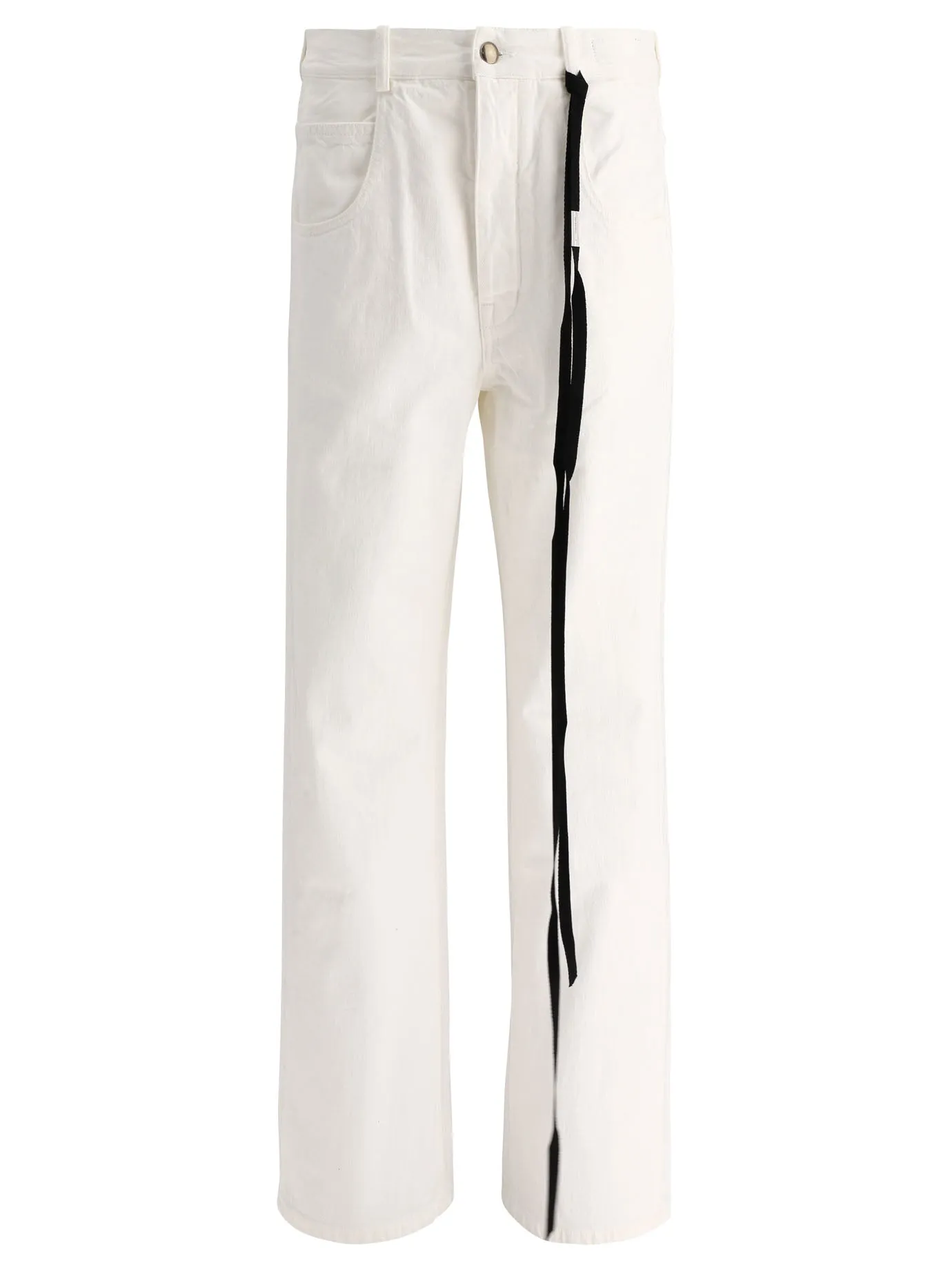 Ann Demeulemeester High Waist Straight Leg Jeans