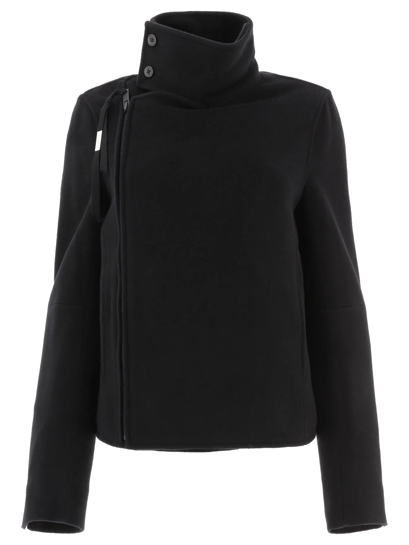 Ann Demeulemeester Off Center Zipped Jacket