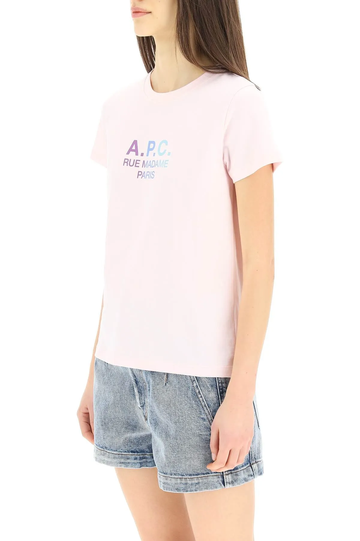 A.P.C. Rue Madame Paris Logo Printed T-Shirt