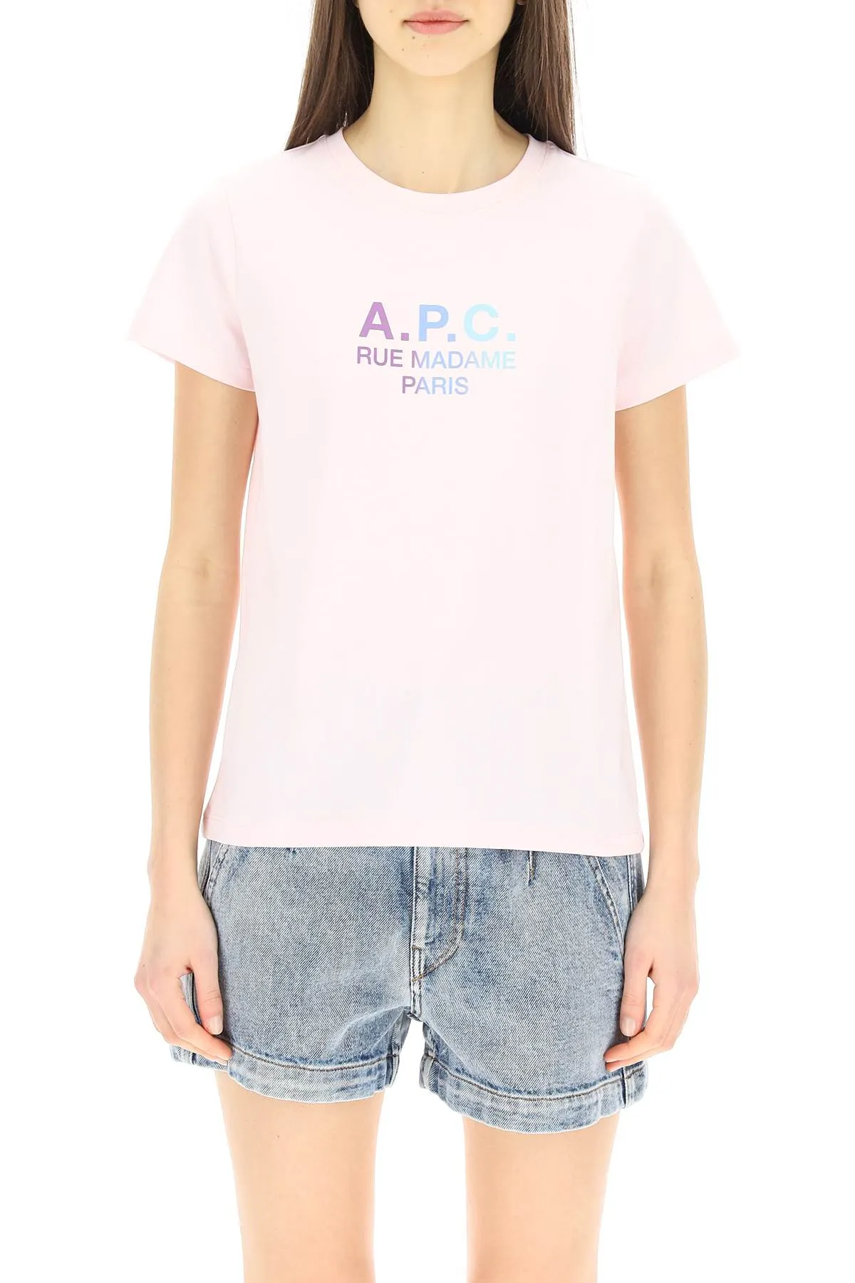 A.P.C. Rue Madame Paris Logo Printed T-Shirt