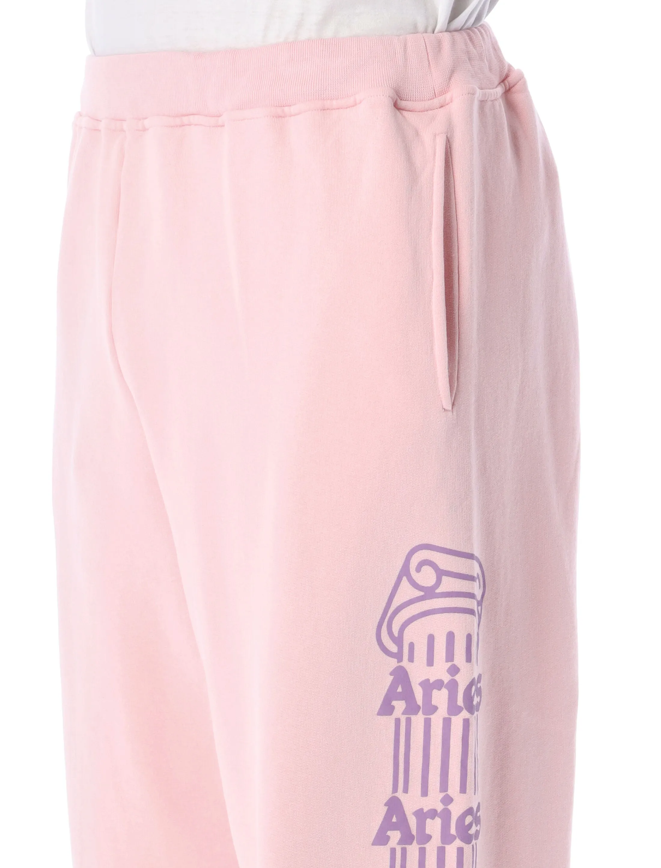 Aries Column Logo Printed Track Pants