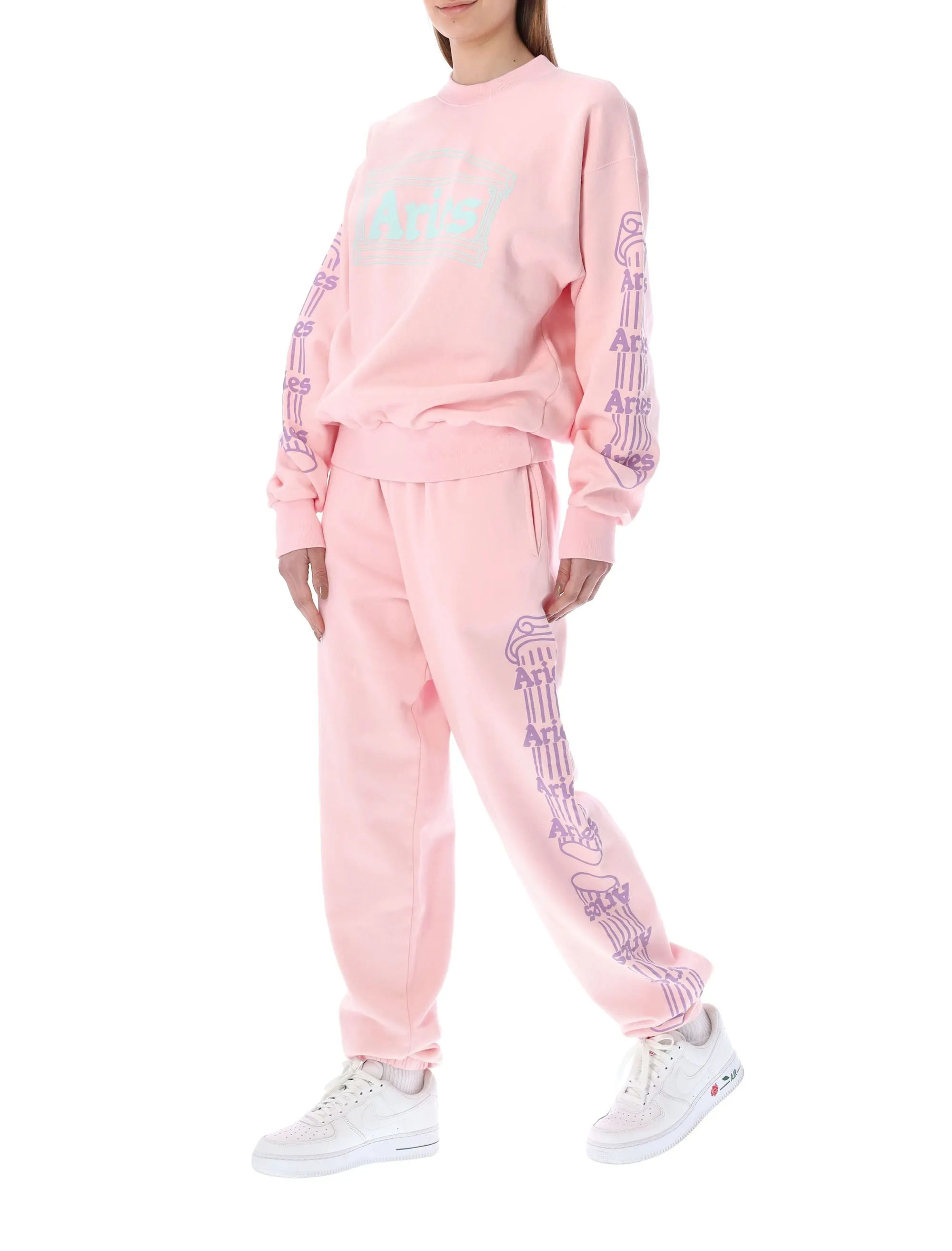 Aries Column Logo Printed Track Pants