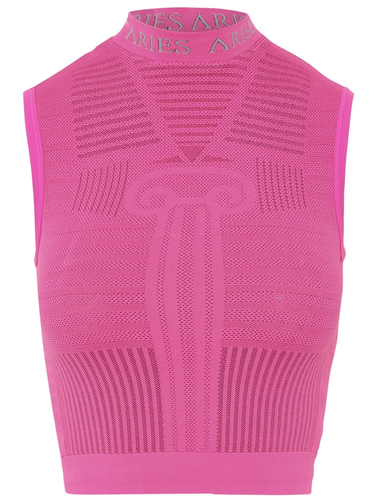 Aries Logo Detailed Cropped Top