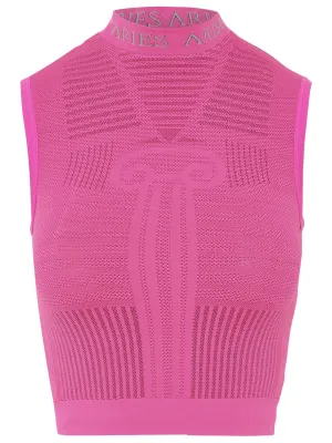 Aries Logo Detailed Cropped Top