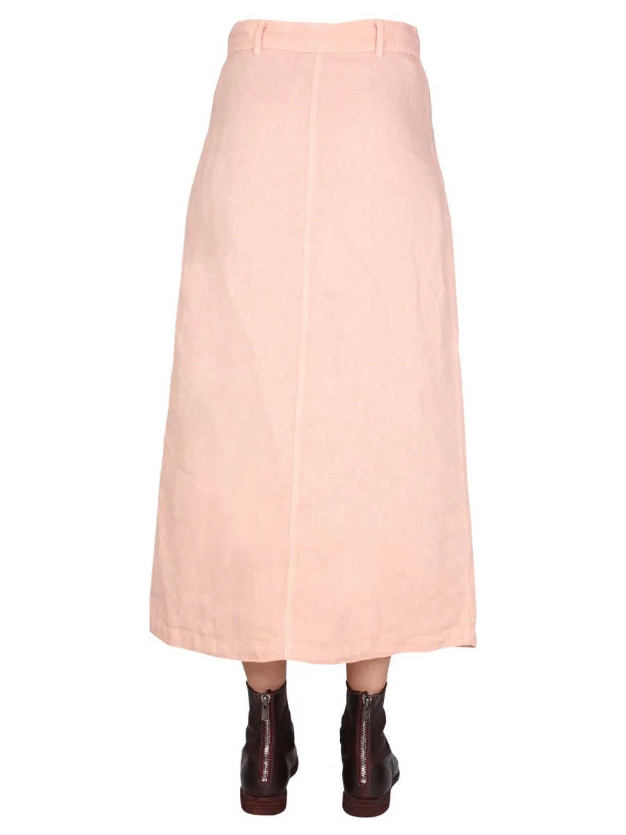 Aspesi Buttoned Patch Pocket Midi Skirt