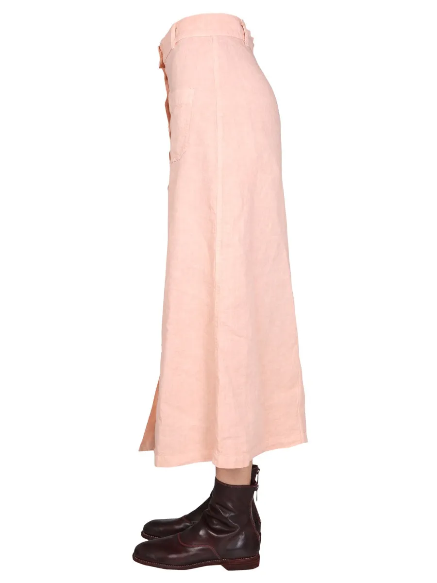 Aspesi Buttoned Patch Pocket Midi Skirt