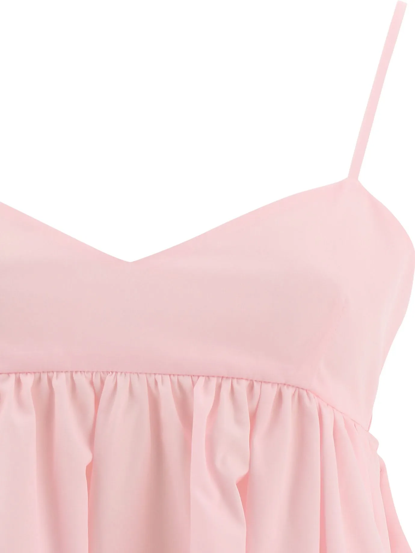 Aspesi Ruffle Detailed V-Neck Top