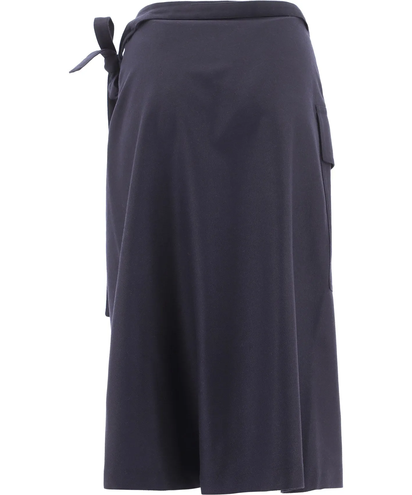 Aspesi Tie-Detailed Wrapped Midi Skirt
