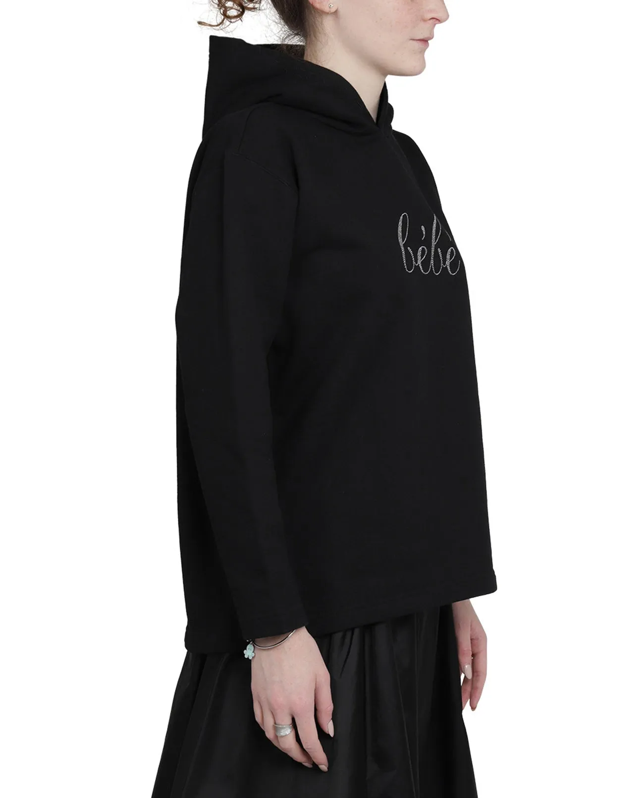 Balenciaga Bb Cropped Hoodie