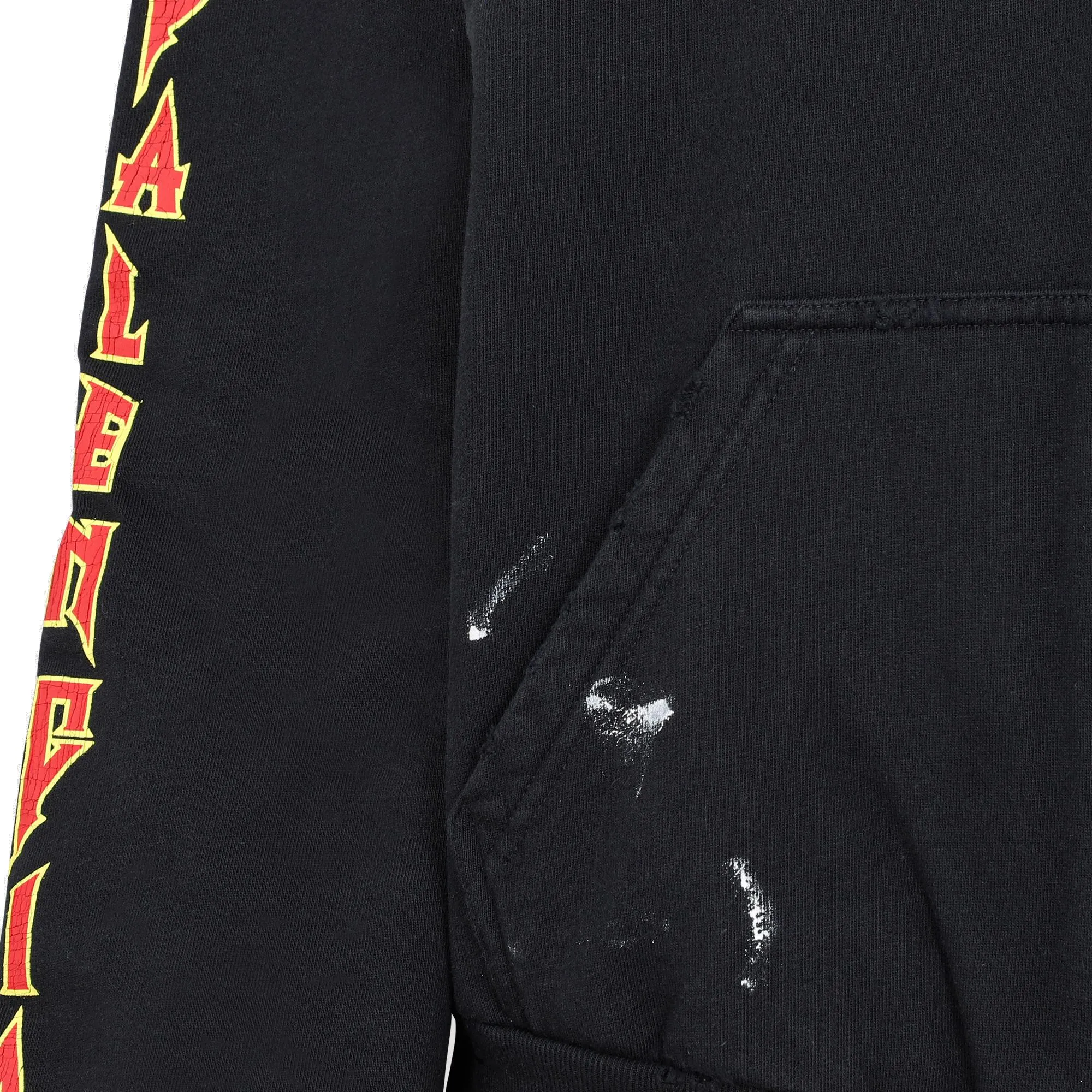 Balenciaga Metal Worn-Out Zip-Up Hoodie