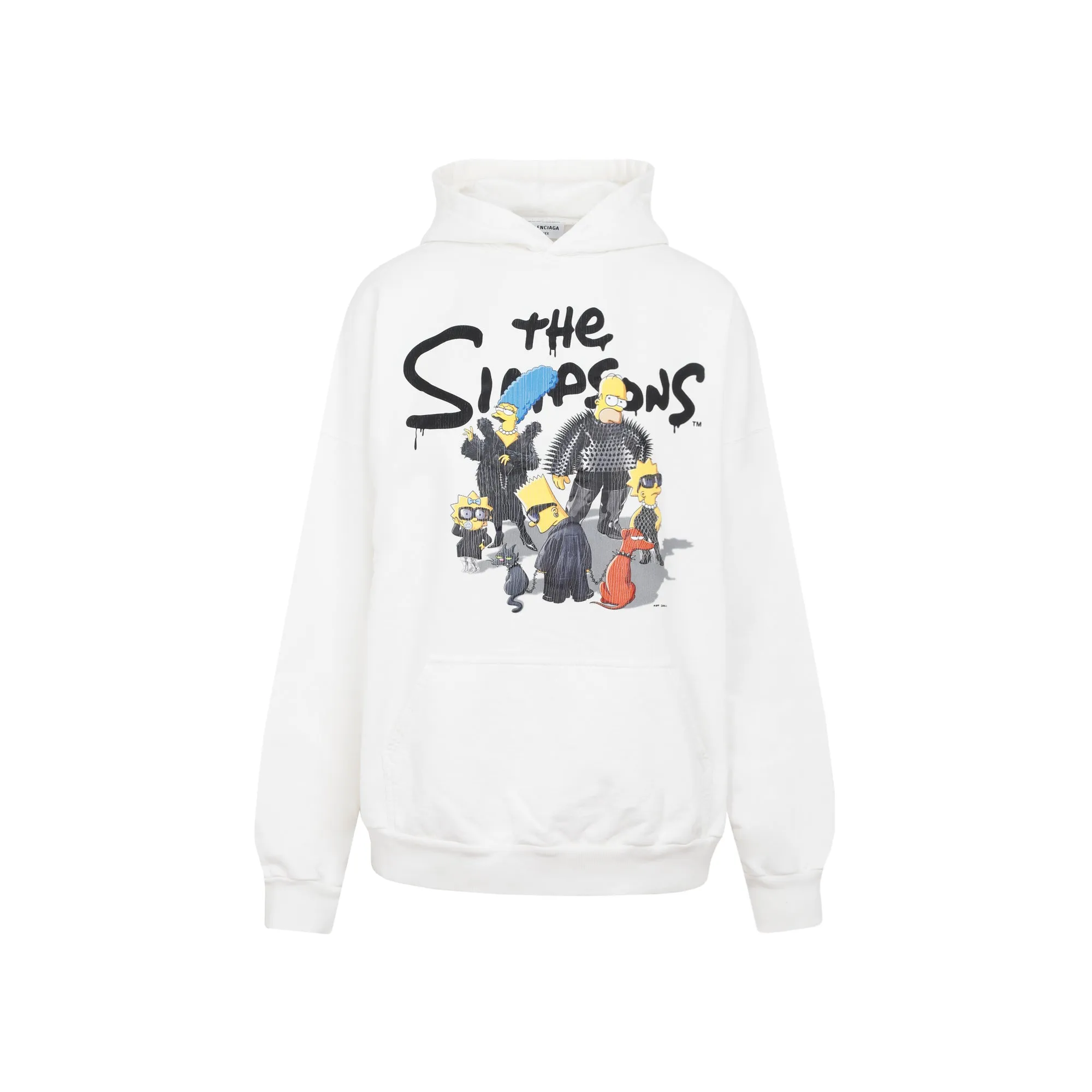 Balenciaga The Simpsons Artwork Printed Hoodie