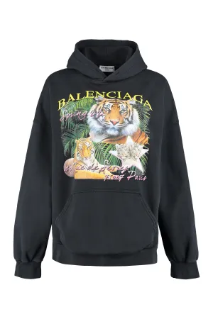 Balenciaga Tiger Graphic Printed Hoodie
