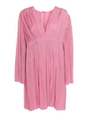 Ballantyne Ruched V-Neck Dress