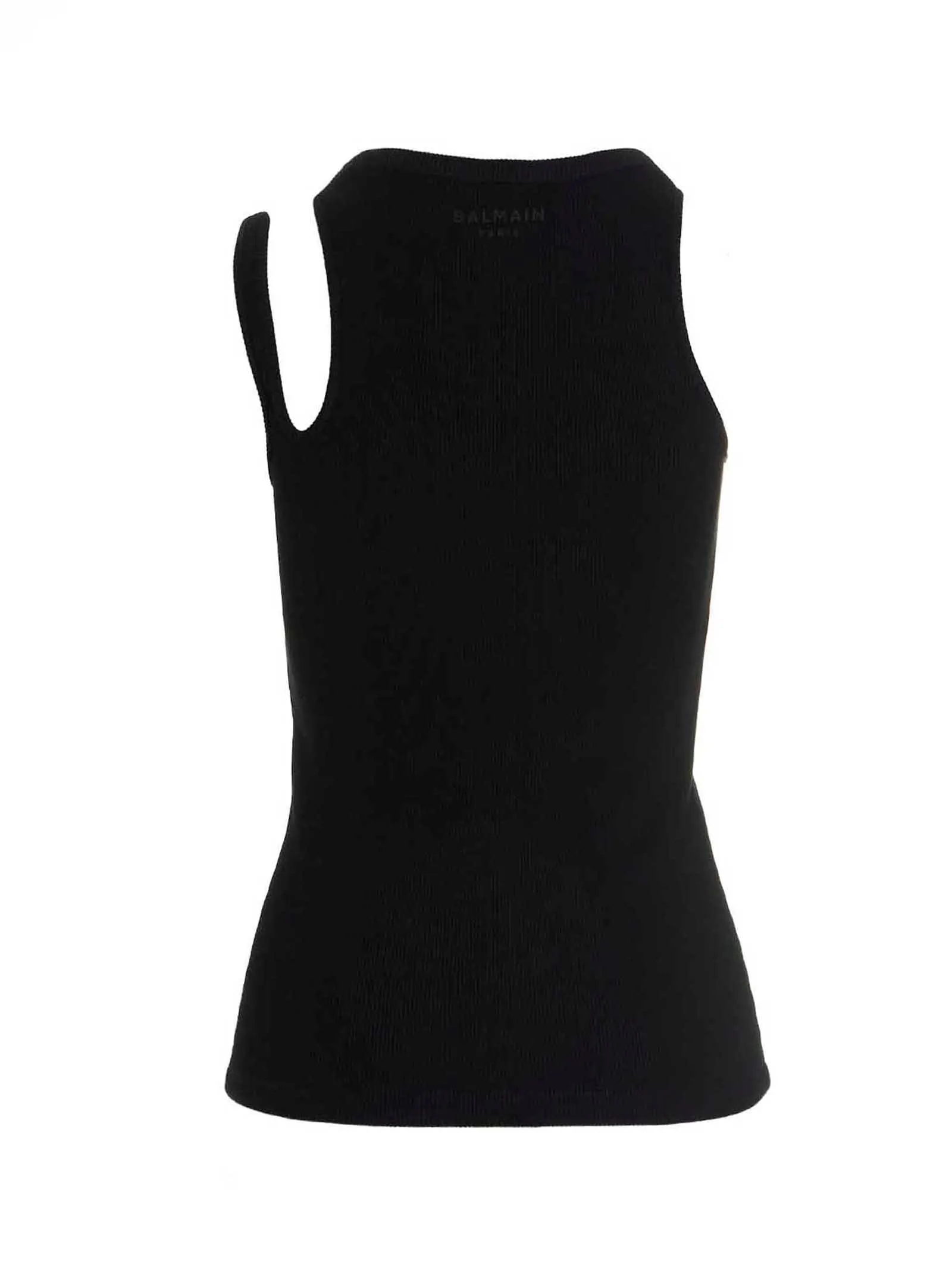 Balmain Cut-Out Detailed Sleeveless Top