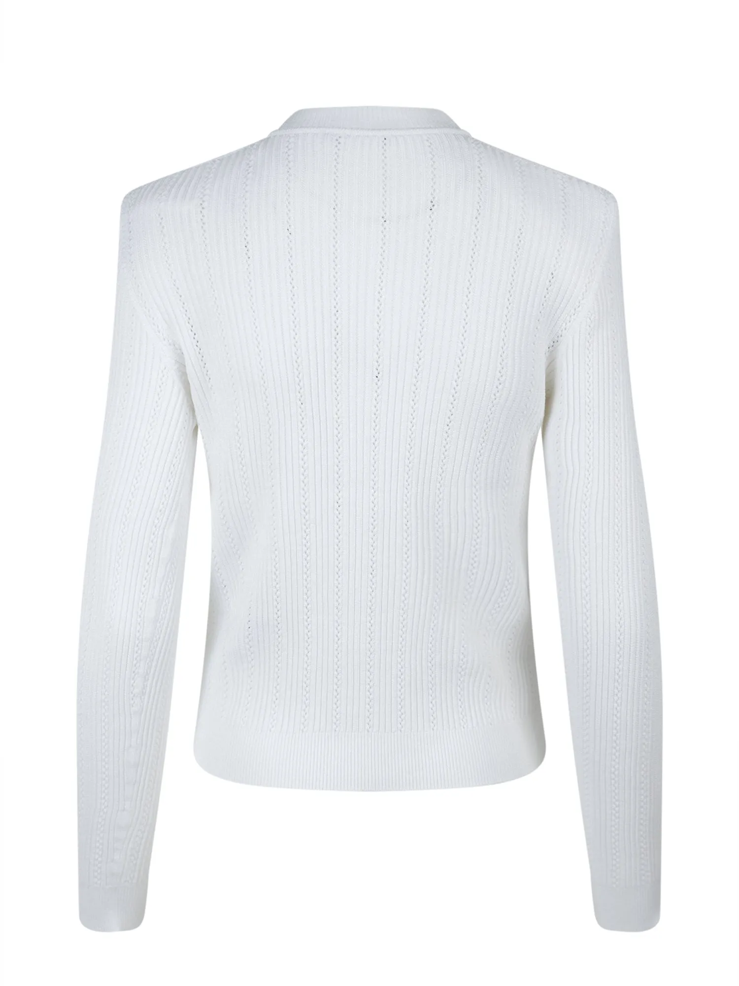 Balmain Embossed Button Knit Cardigan