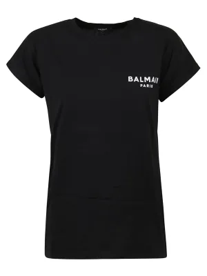 Balmain Logo Printed Crewneck T-Shirt