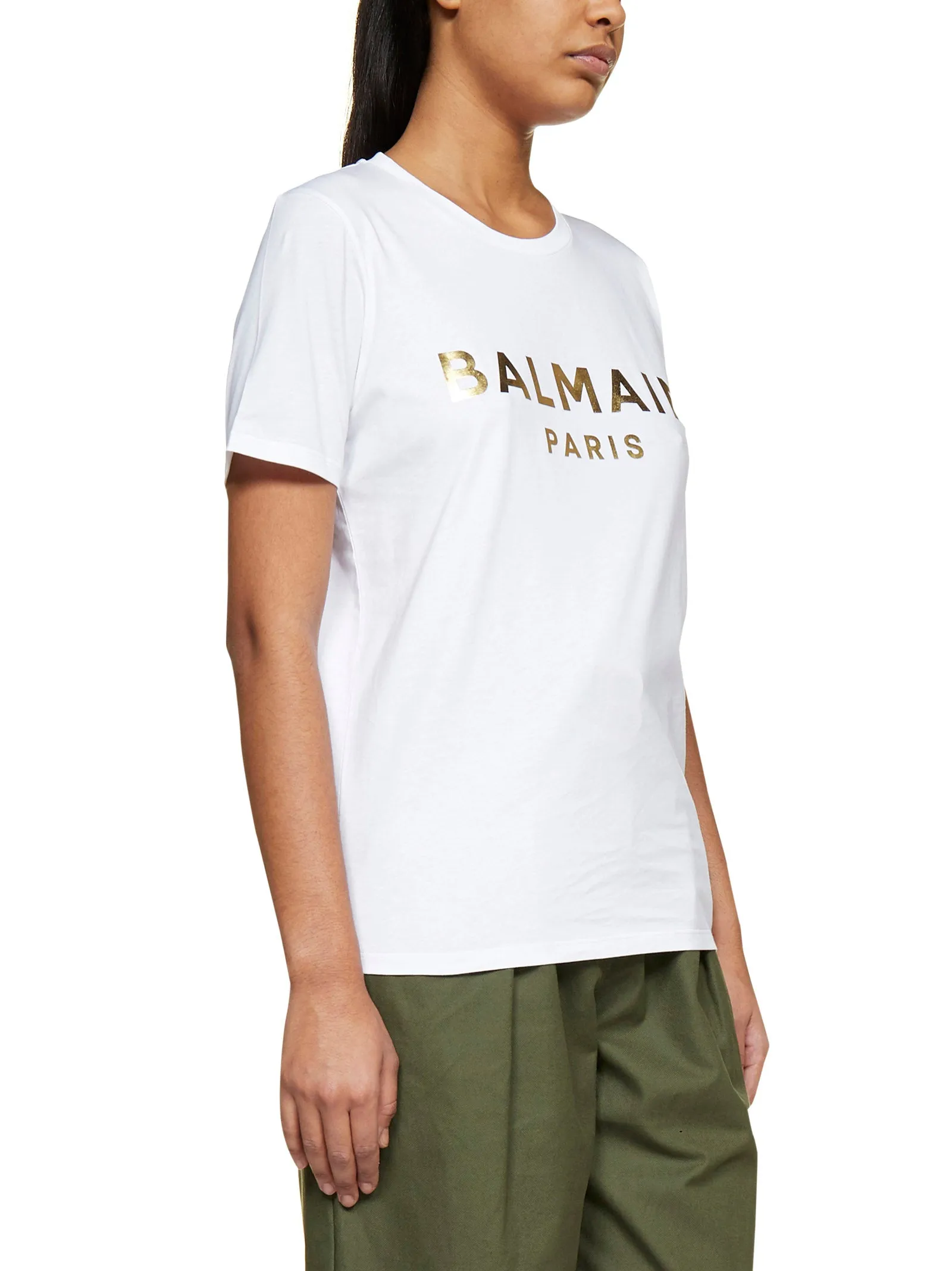 Balmain Logo Printed Crewneck T-Shirt