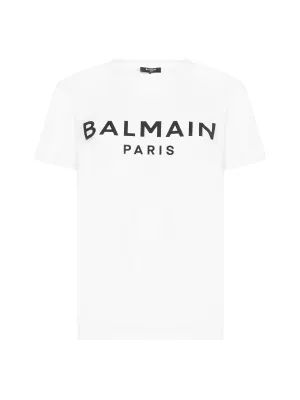 Balmain Logo Printed Crewneck T-Shirt