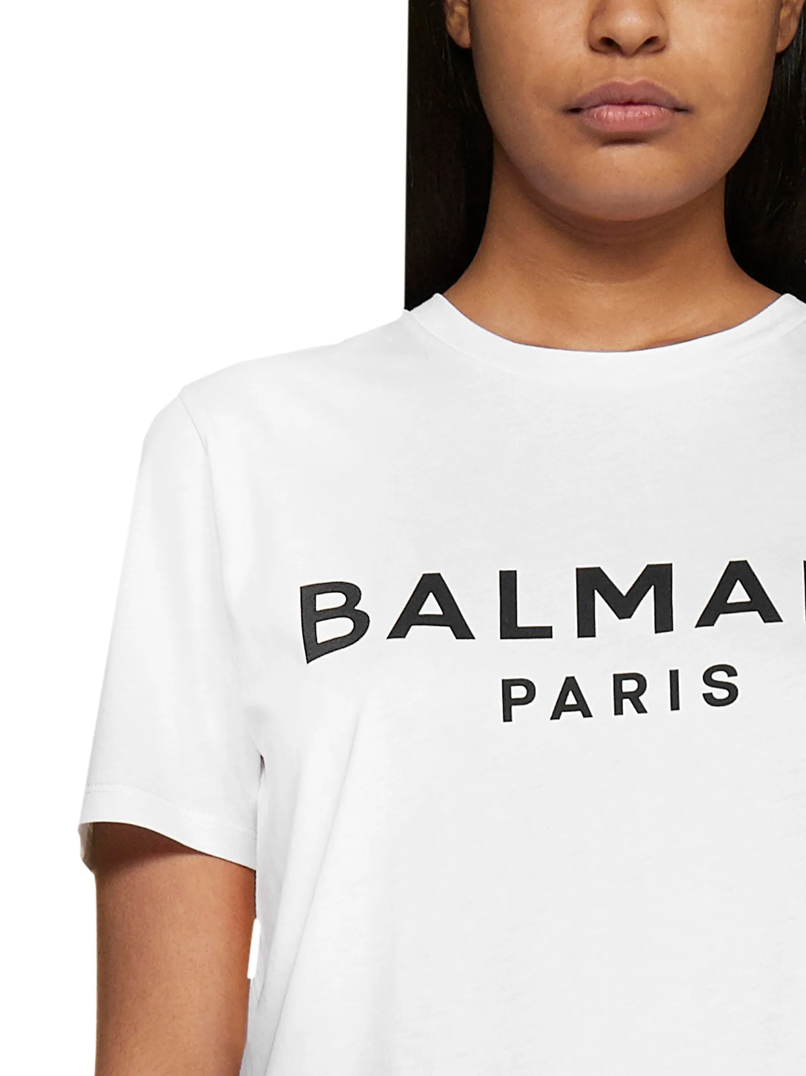 Balmain Logo Printed Crewneck T-Shirt