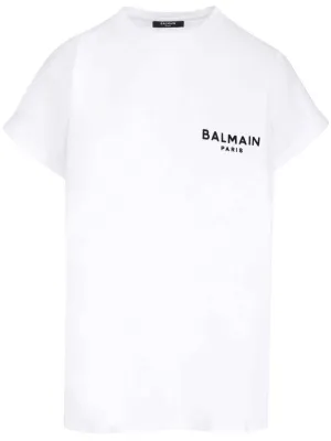 Balmain Logo Printed Crewneck T-Shirt