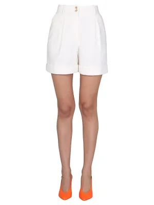 Balmain Low-Waist Turn-Up Brim Shorts