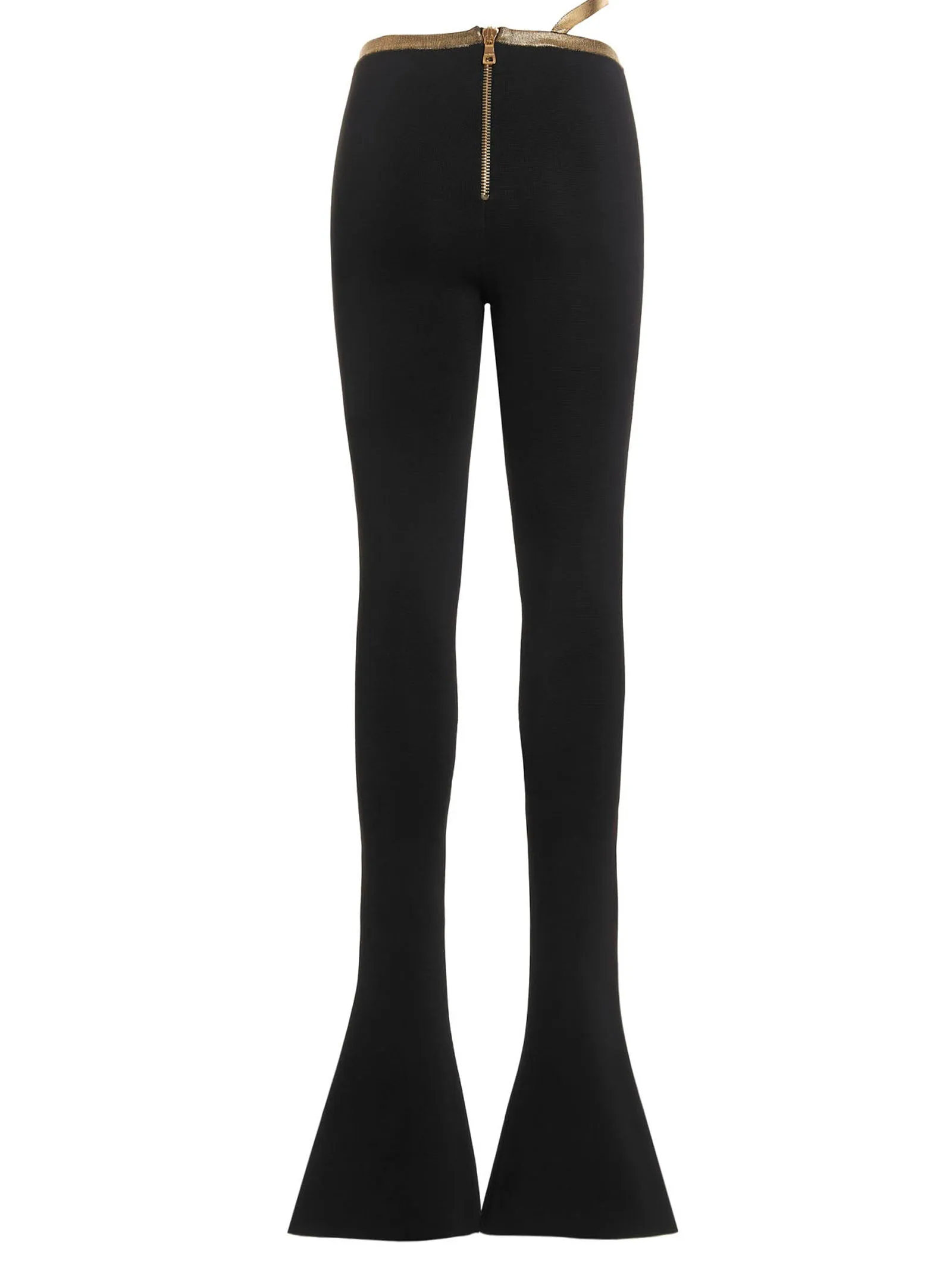 Balmain Strap Detailed Mid-Rise Trousers