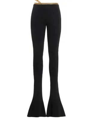 Balmain Strap Detailed Mid-Rise Trousers