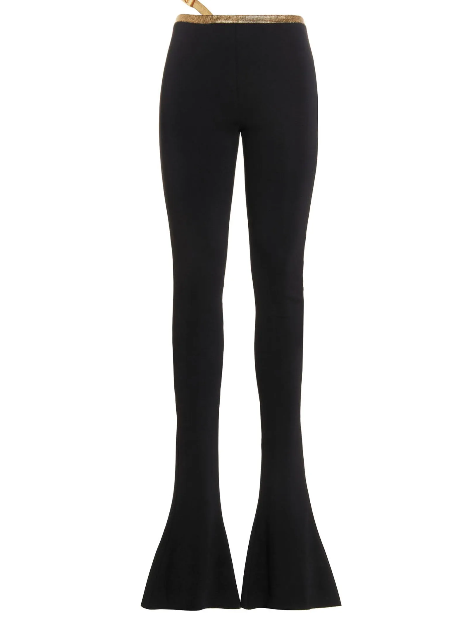 Balmain Strap Detailed Mid-Rise Trousers