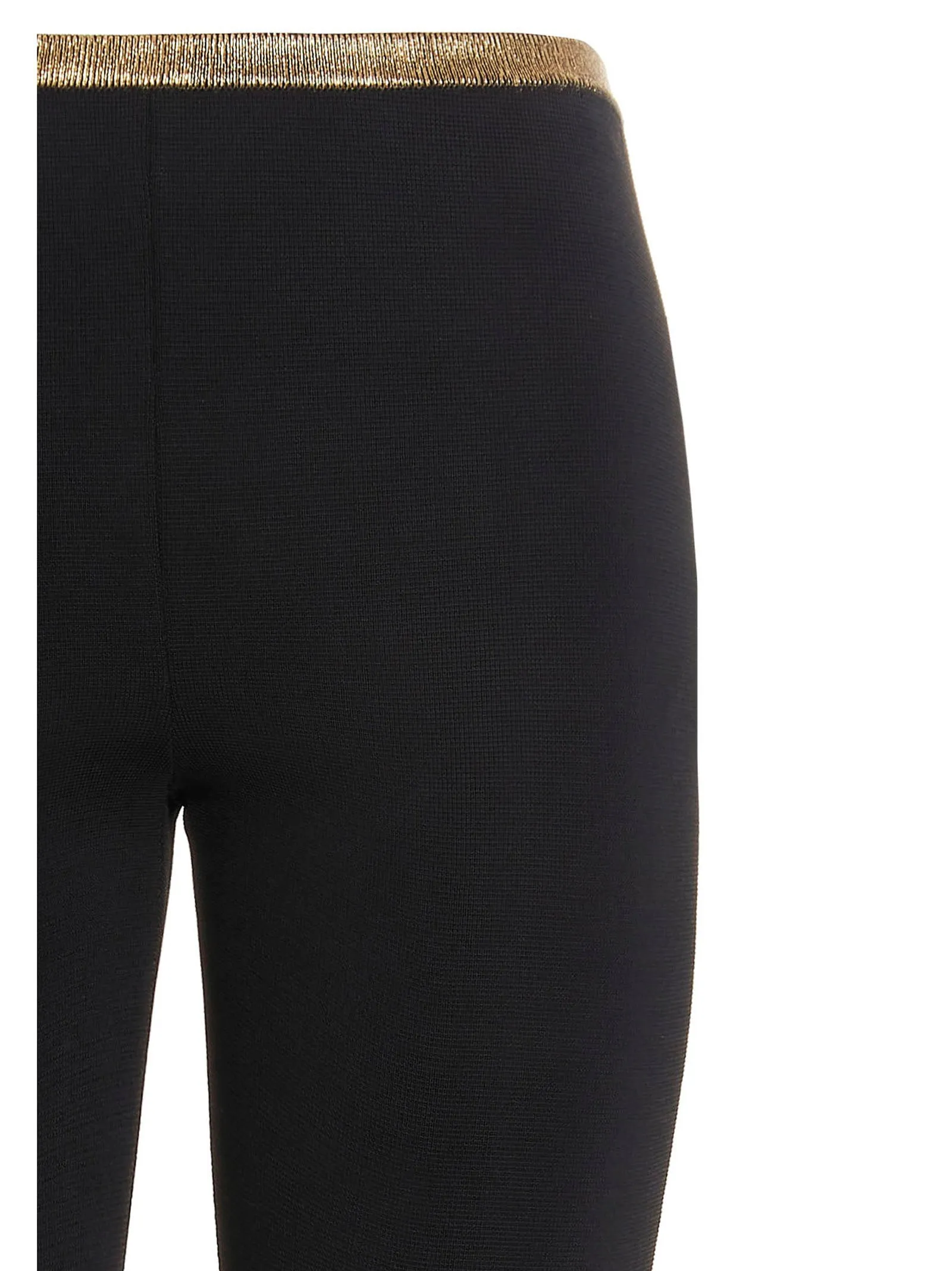Balmain Strap Detailed Mid-Rise Trousers