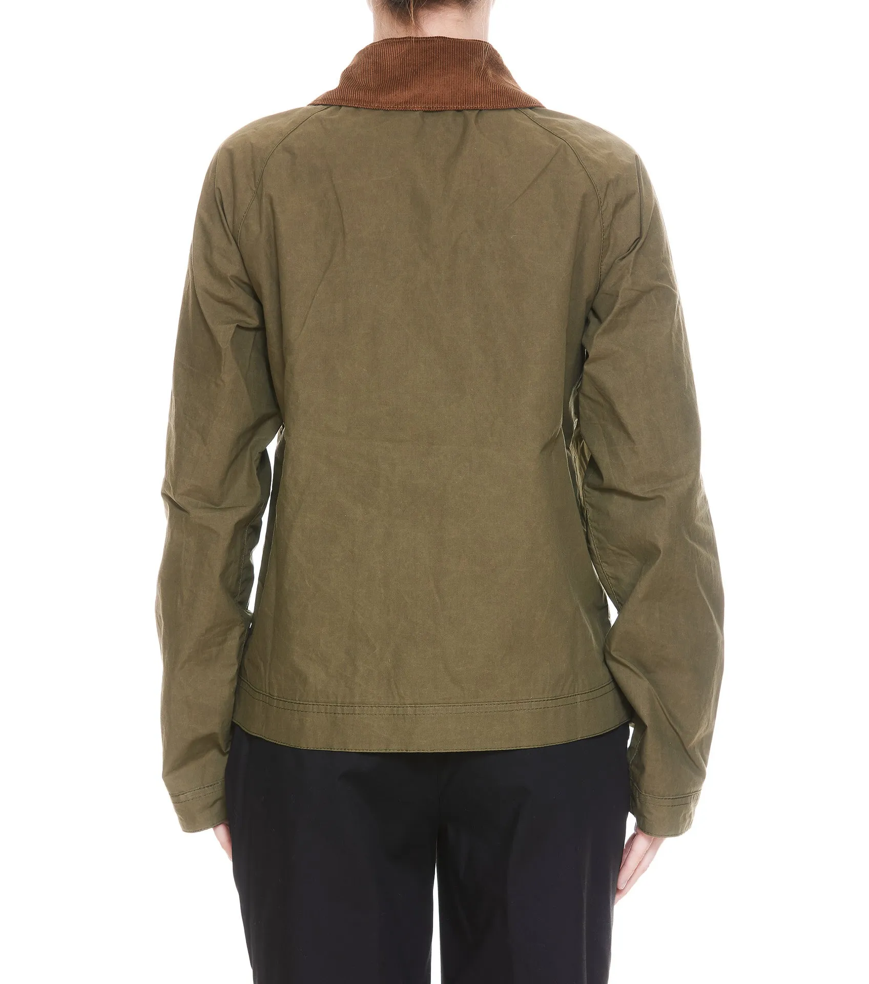 Barbour Logo Embroidered Zipped Jacket