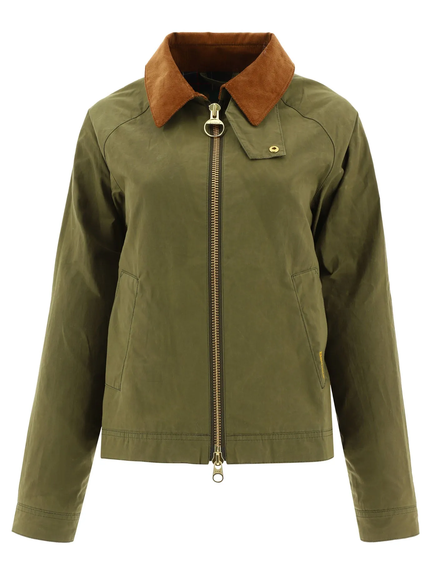 Barbour Logo Embroidered Zipped Jacket