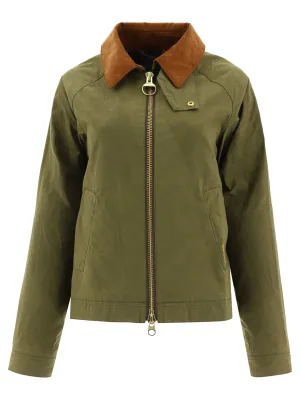Barbour Logo Embroidered Zipped Jacket